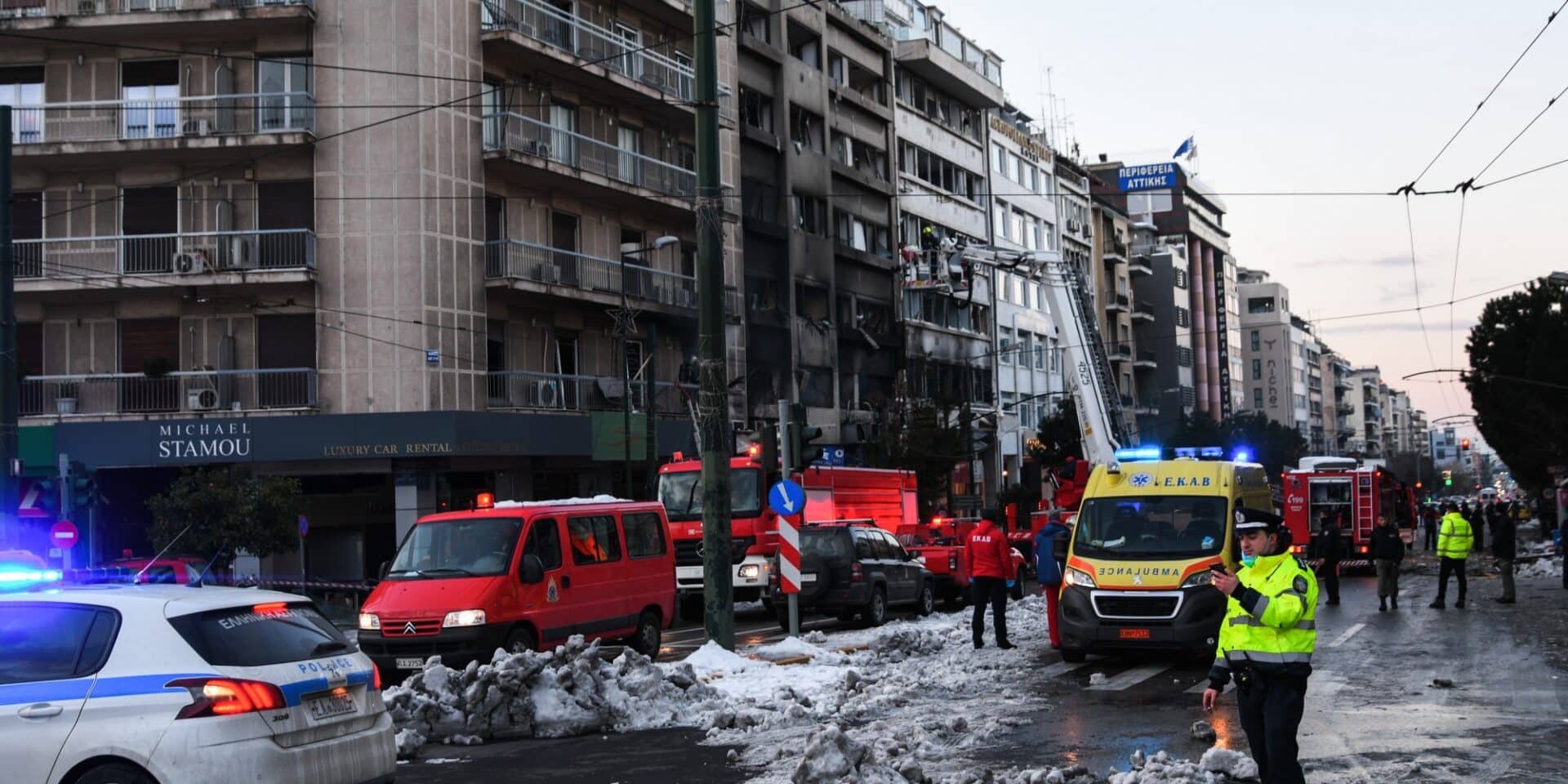 Έκρηξη σε κτίριο στη Συγγρού