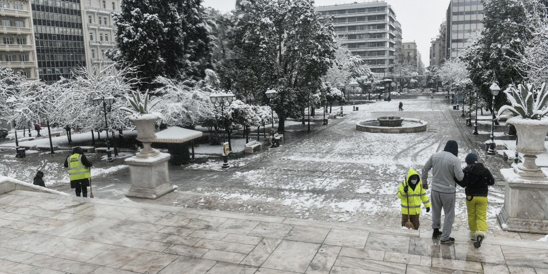 Χιόνια στο Σύνταγμα