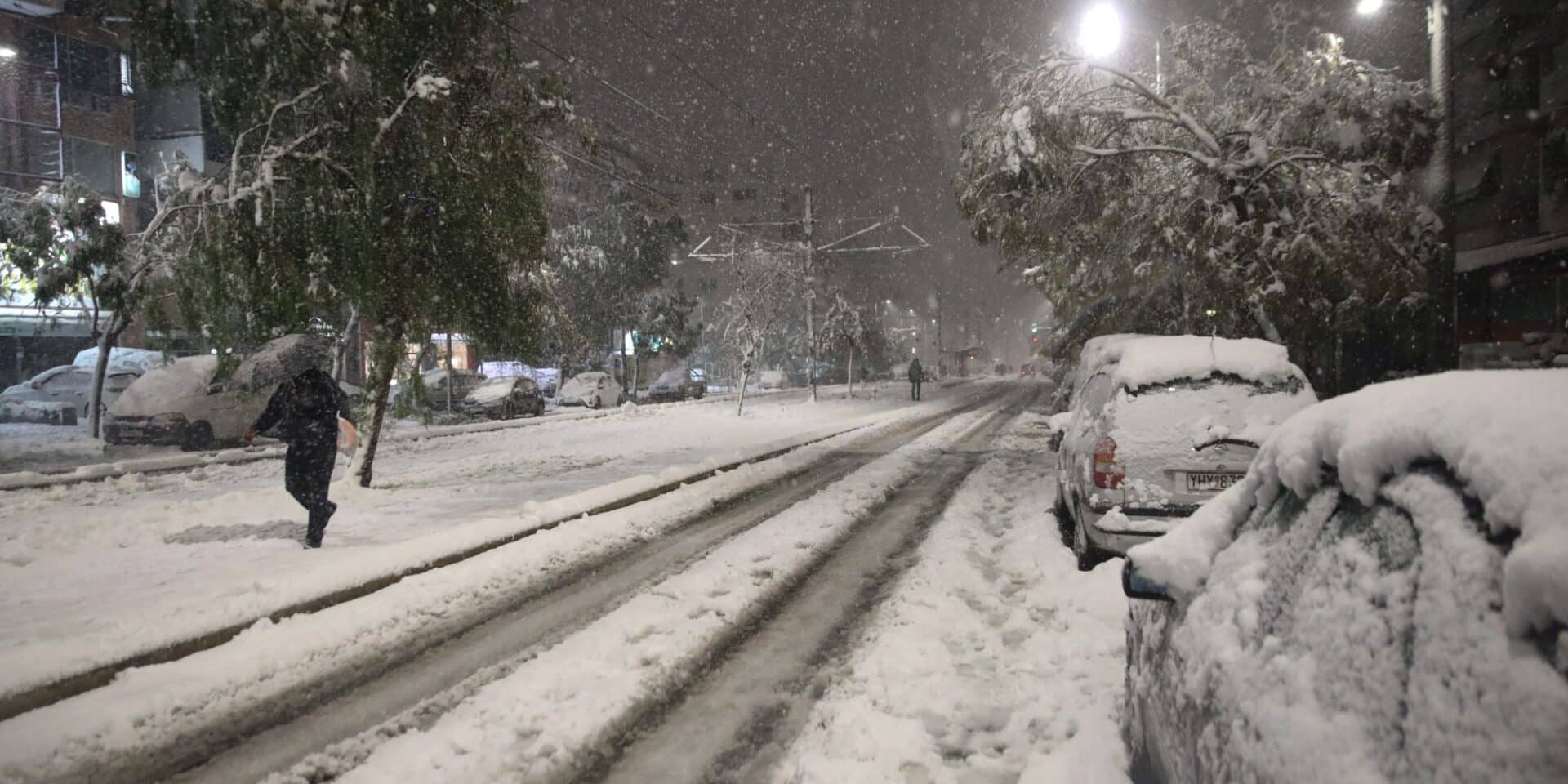Xιόνια στην Αθήνα