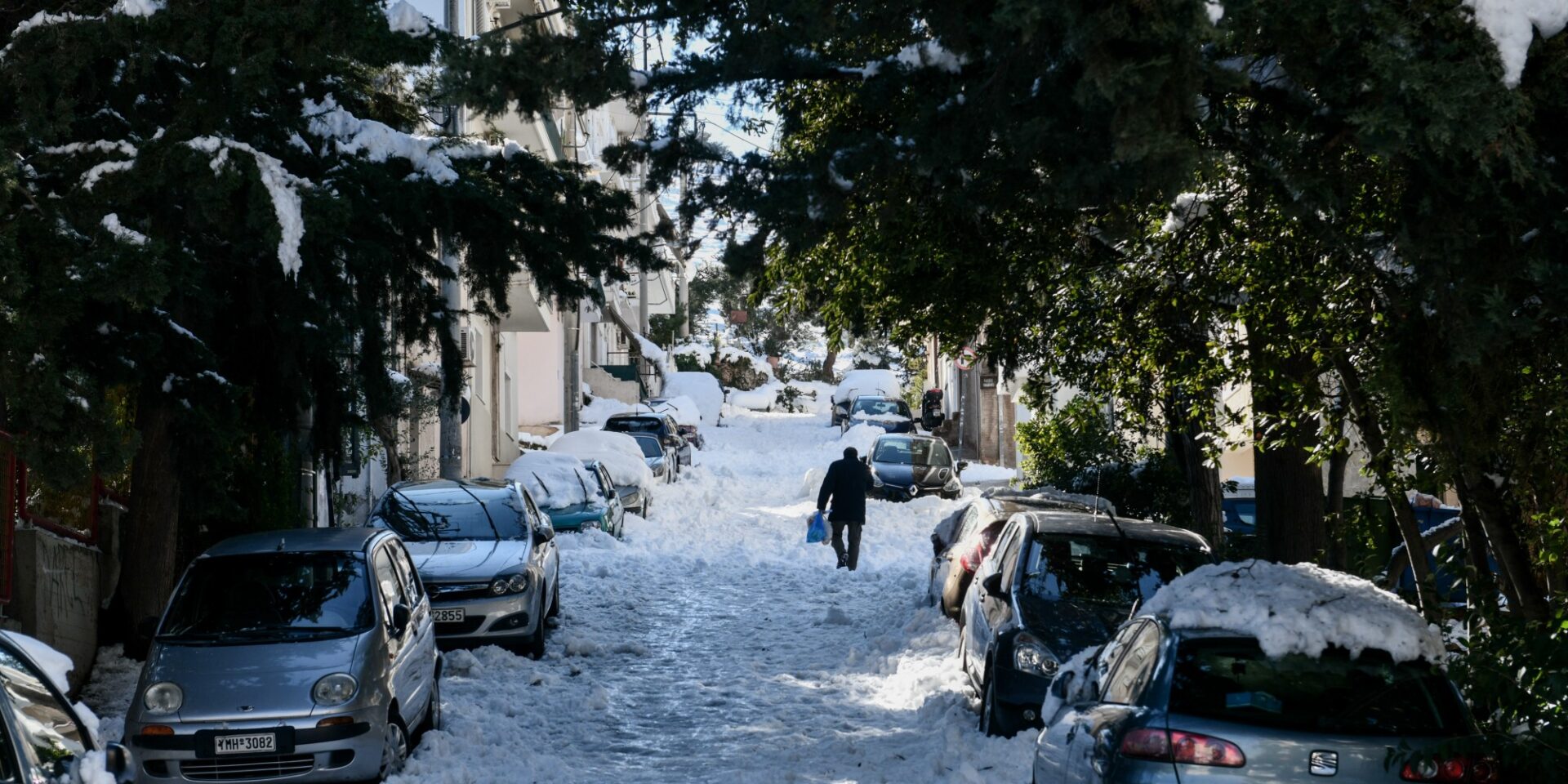 Κλειστοί δρόμοι με χιόνι