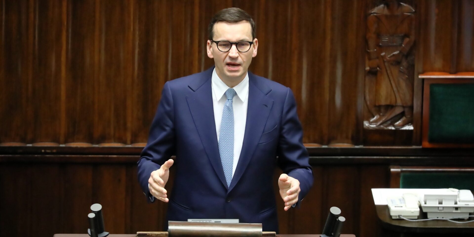 Ο πρωθυπουργός της Πολωνίας Ματέους Μοραβιέτσκι