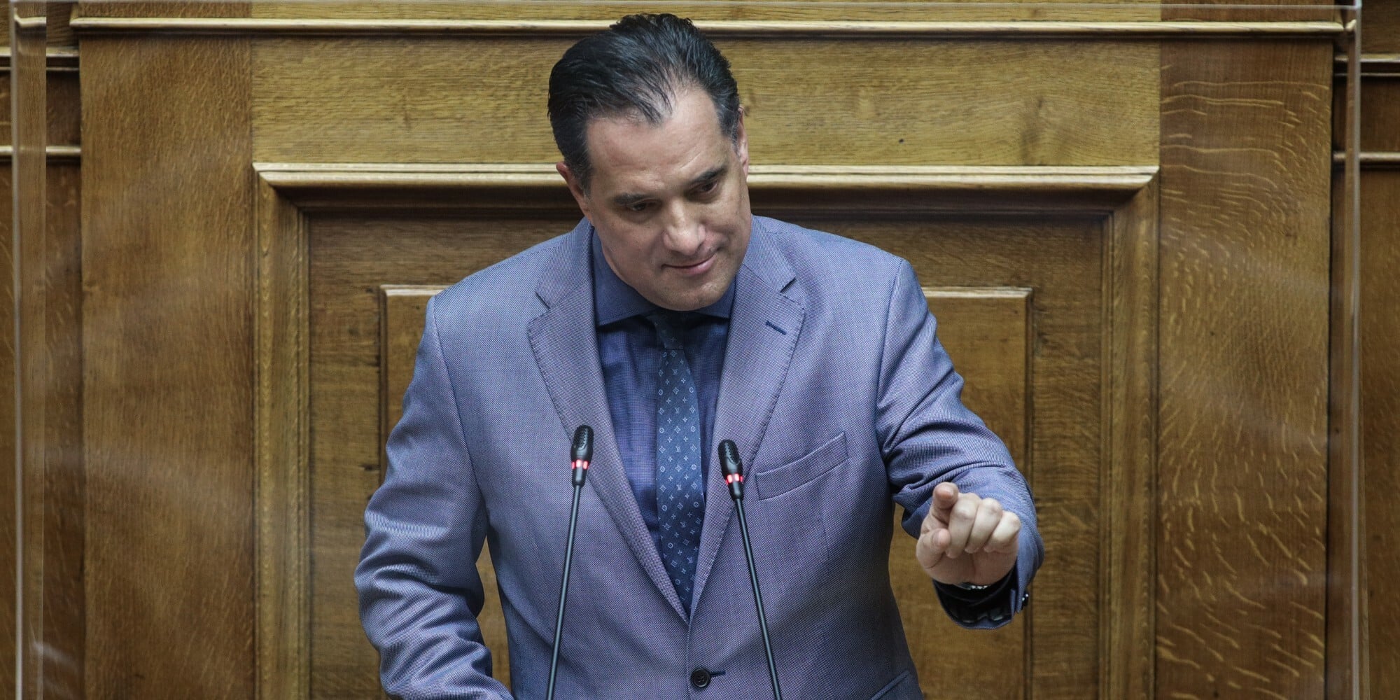 Ο Άδωνις Γεωργιάδης στη Βουλή