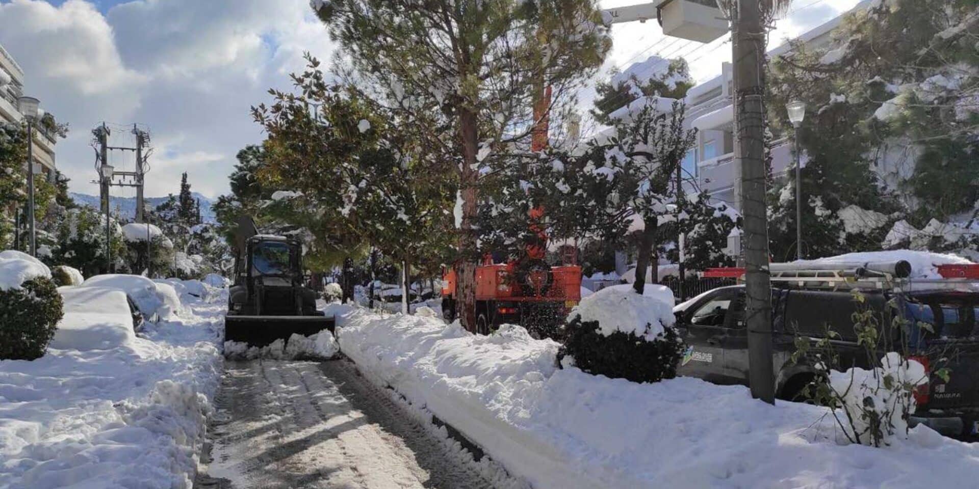 Η συνεισφορά των Ένοπλων Δυνάμεων για την κακοκαιρία «Ελπίς»