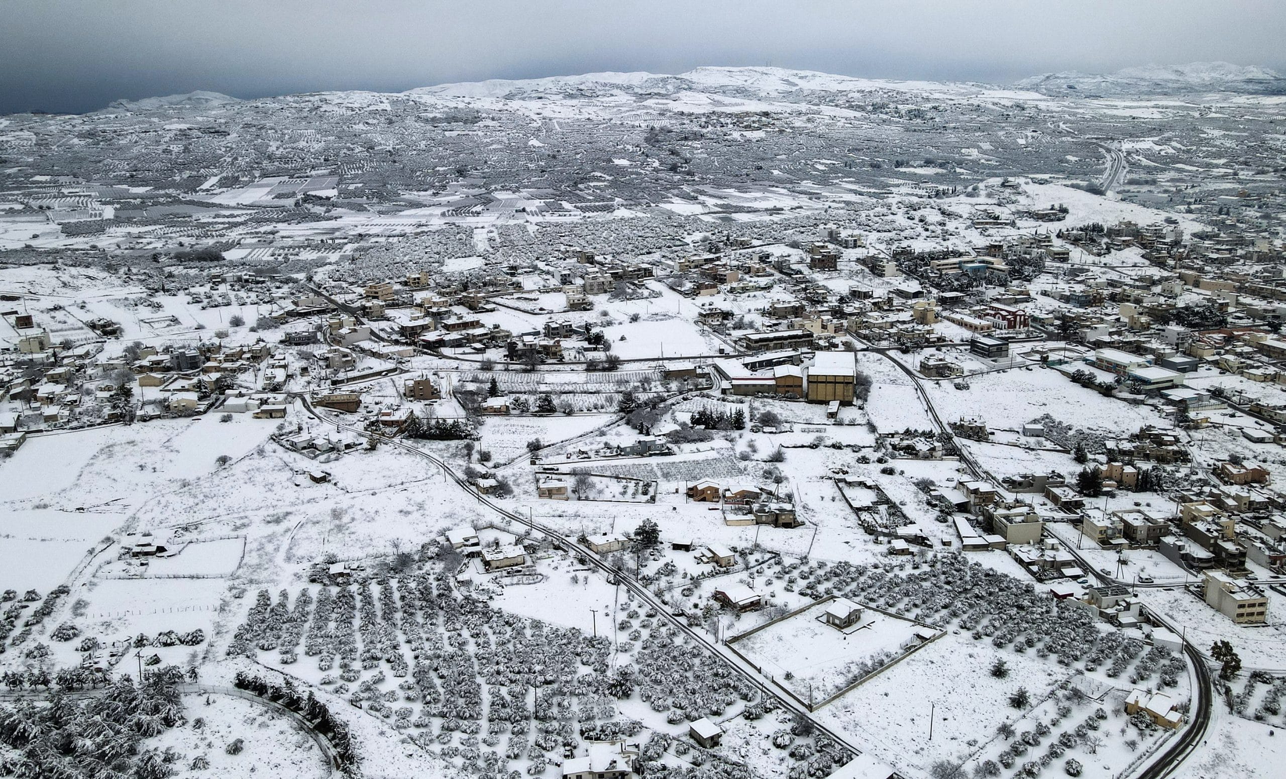 Η Κρήτη χιονισμένη