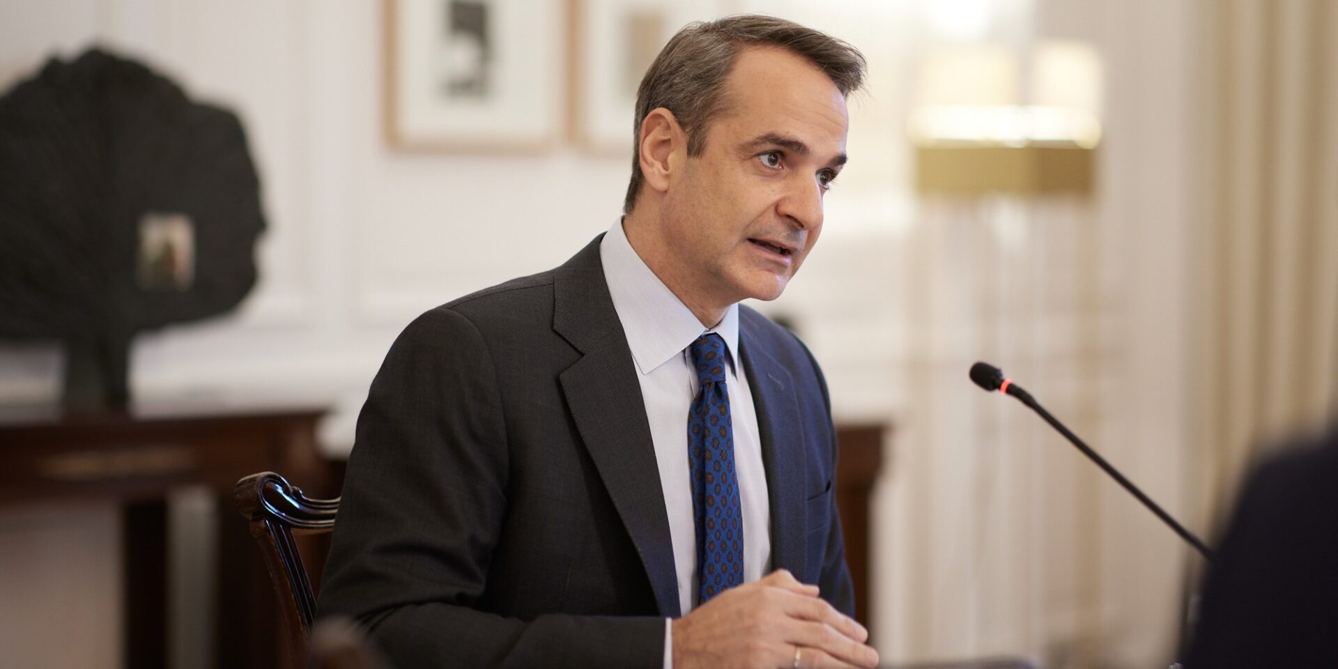 Ο Κυριάκος Μητσοτάκης σε Υπουργικό Συμβούλιο
