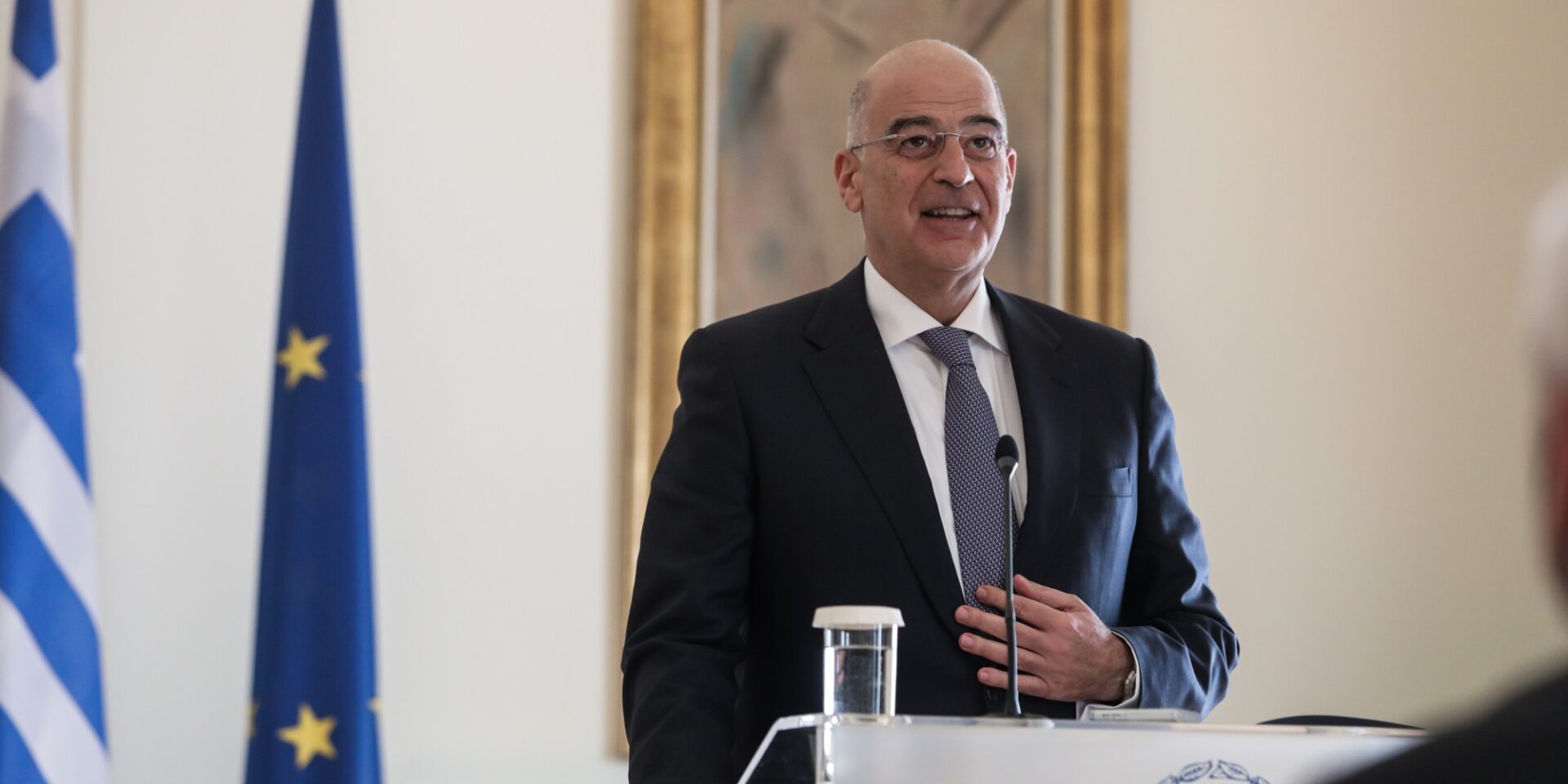 O υπουργός Εξωτερικών, Νίκος Δένδιας