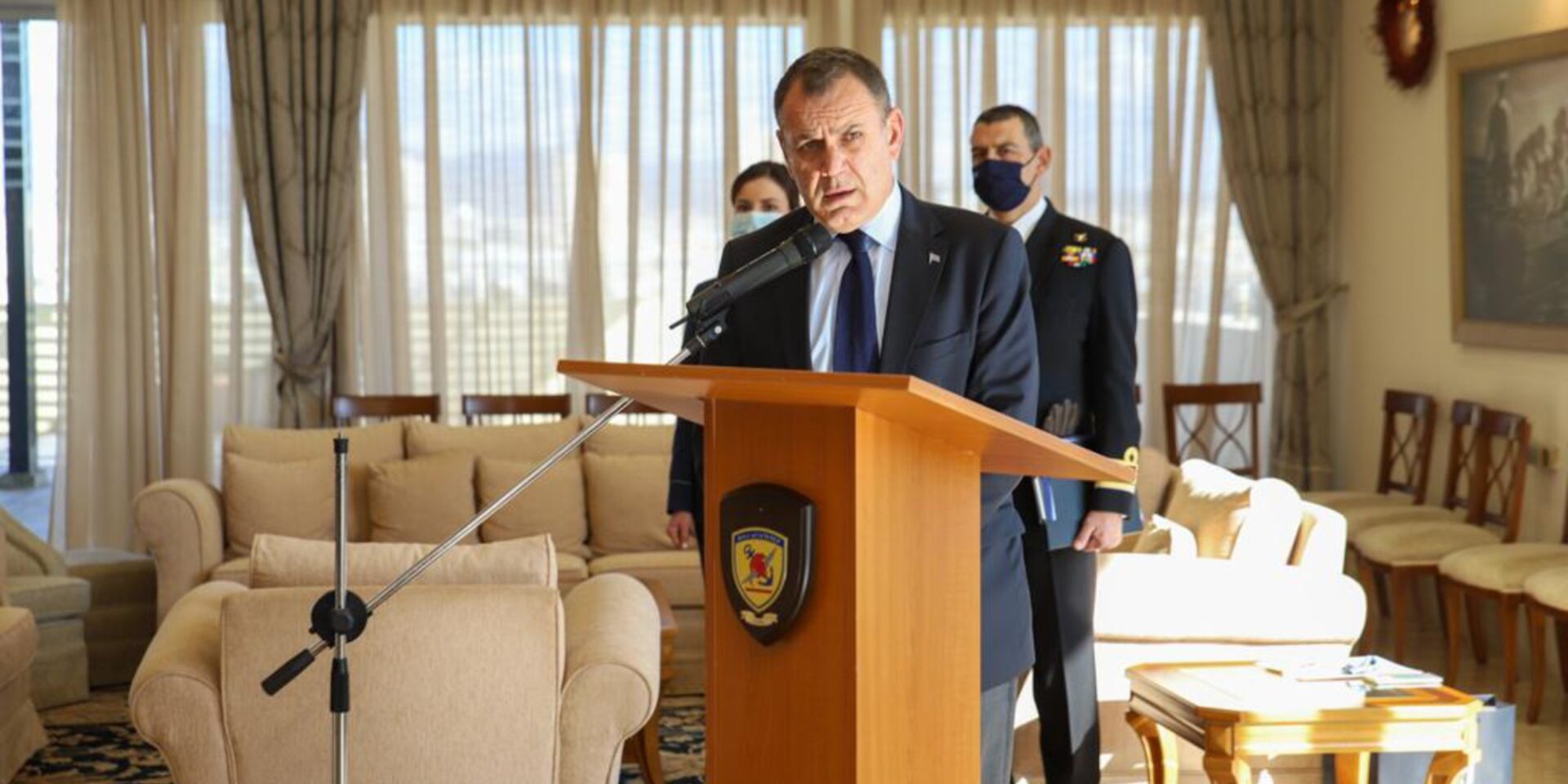 Ο υπουργός Εθνικής Άμυνας, Νίκος Παναγιωτόπουλος