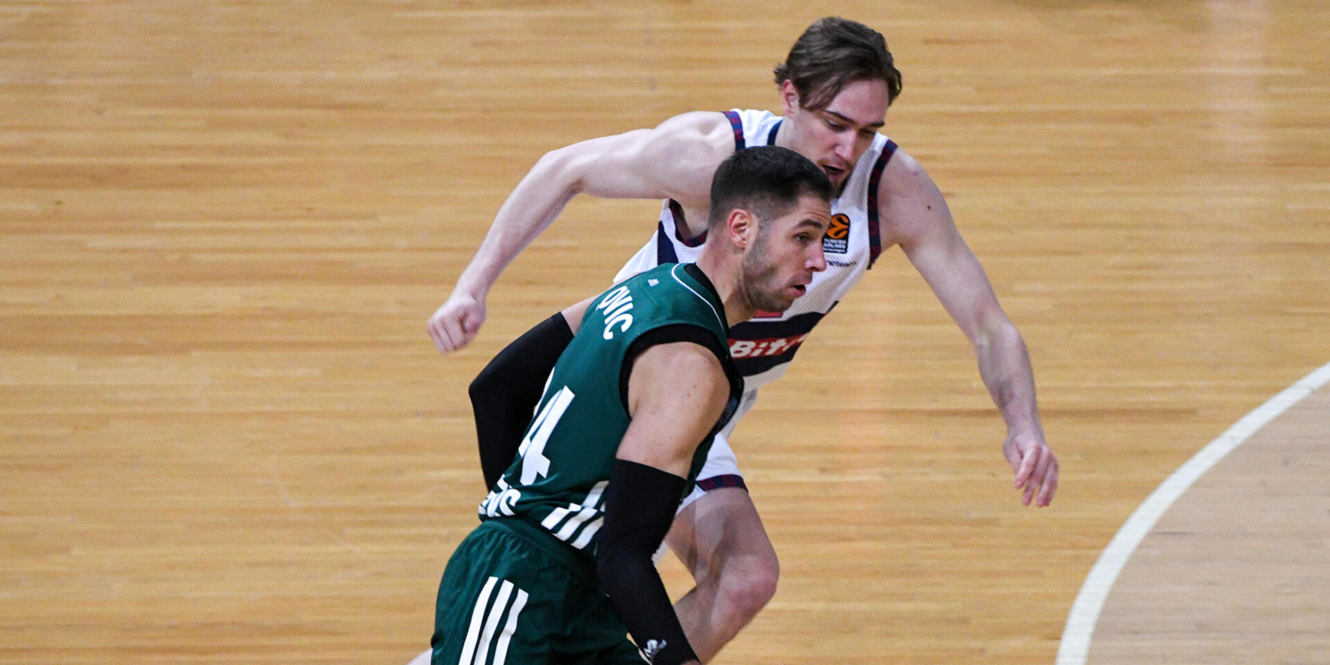 Φάση από τον αγώνα της Euroleague Παναθηναϊκός - Μπασκόνια