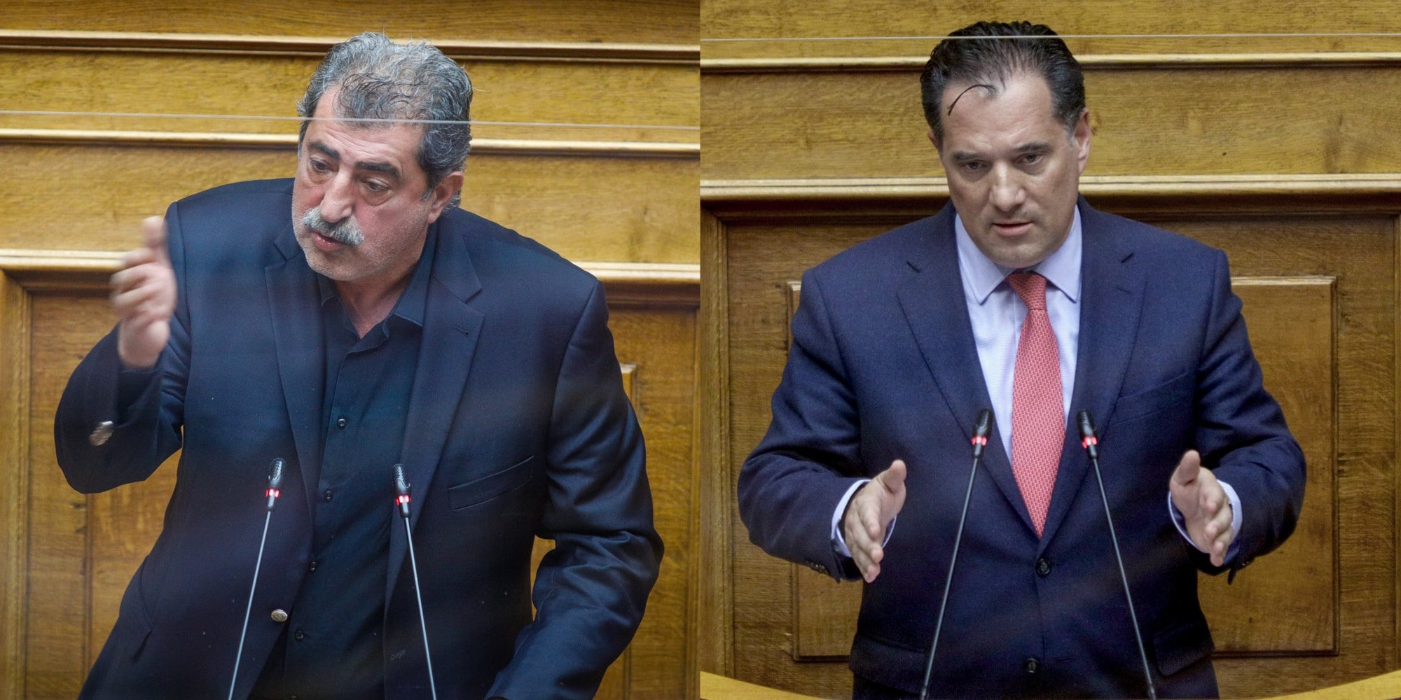 Ο Παύλος Πολάκης και ο Άδωνις Γεωργιάδης στη Βουλή
