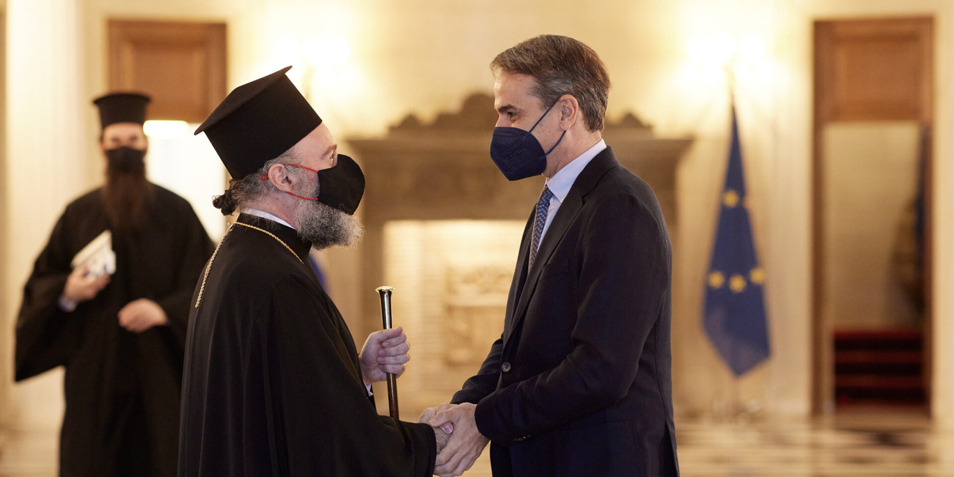 Συνάντηση του Κυριάκου Μητσοτάκη με τον Αρχιεπίσκοπο Αυστραλίας