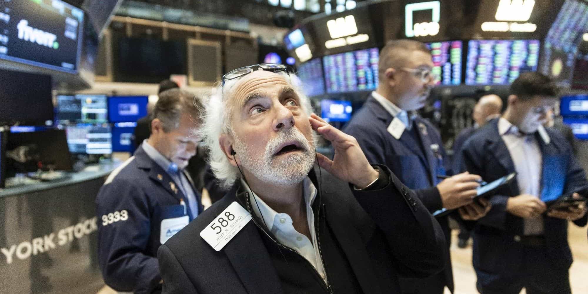 Traders στο Χρηματιστήριο της Νέας Υόρκης