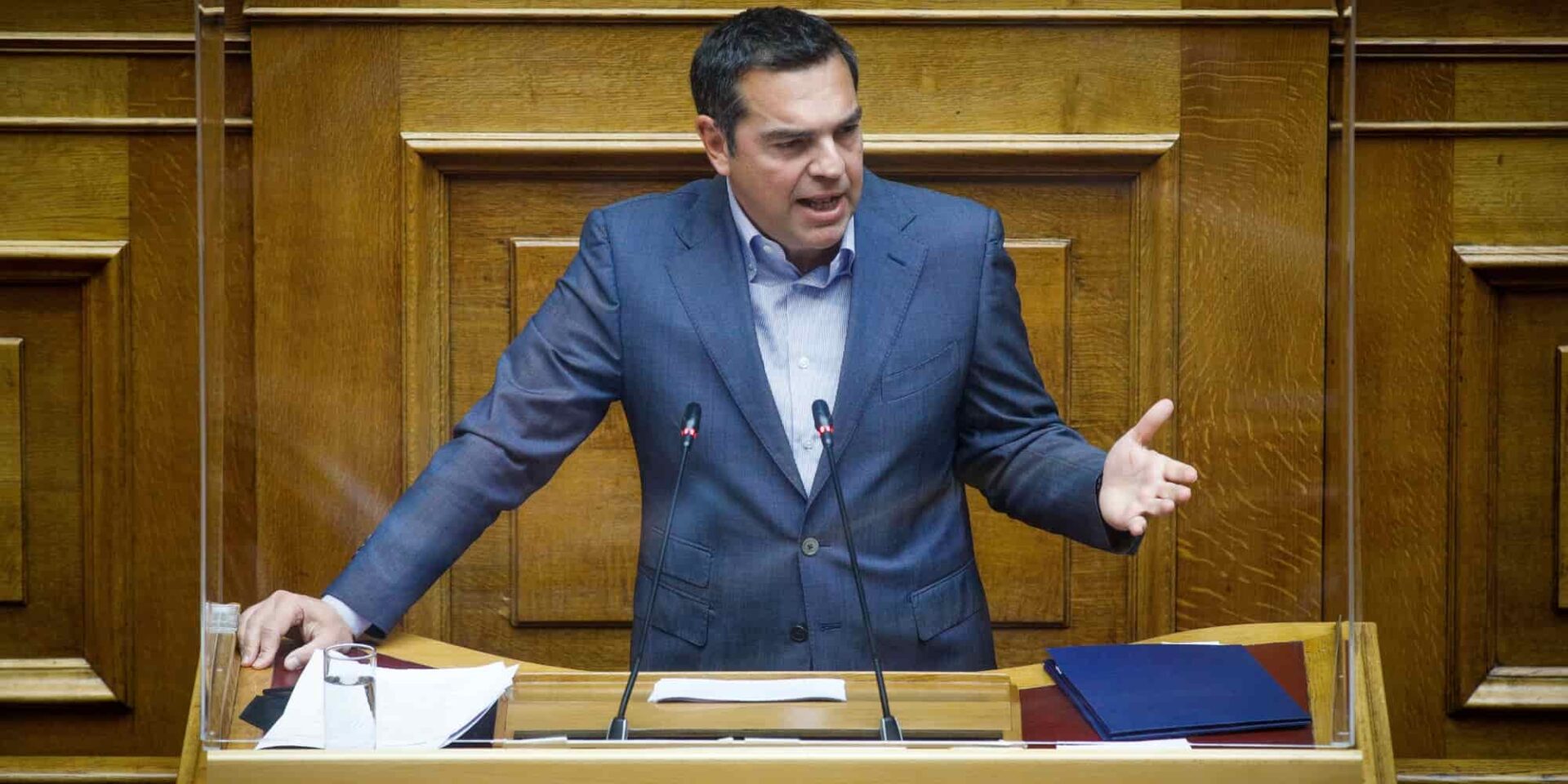 Ο Αλέξης Τσίπρας στη Βουλή