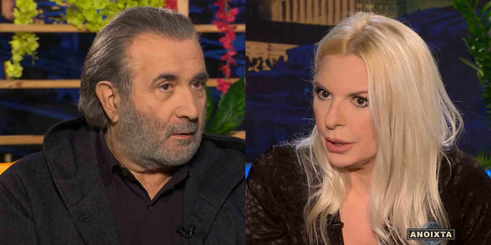 Ο Λάκης Λαζόπουλος και η Αννίτα Πάνια στην εκπομπή του OPEN