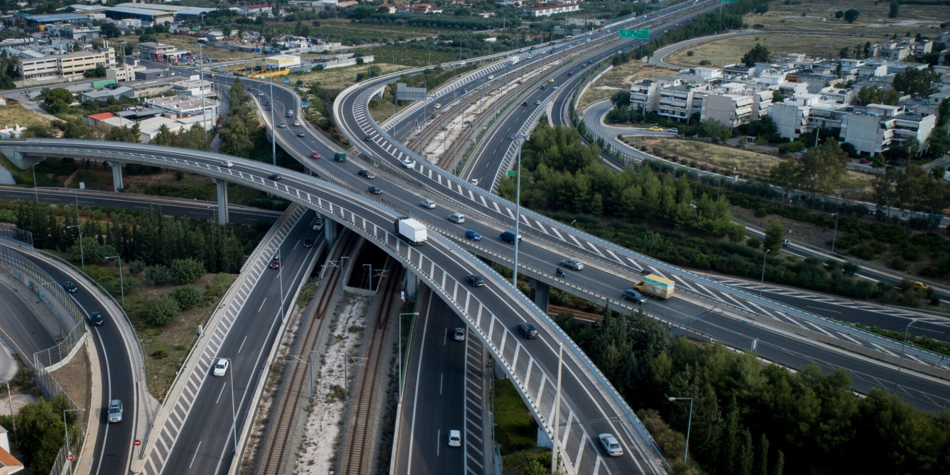 Πανοραμική εικόνα της Αττικής Οδού