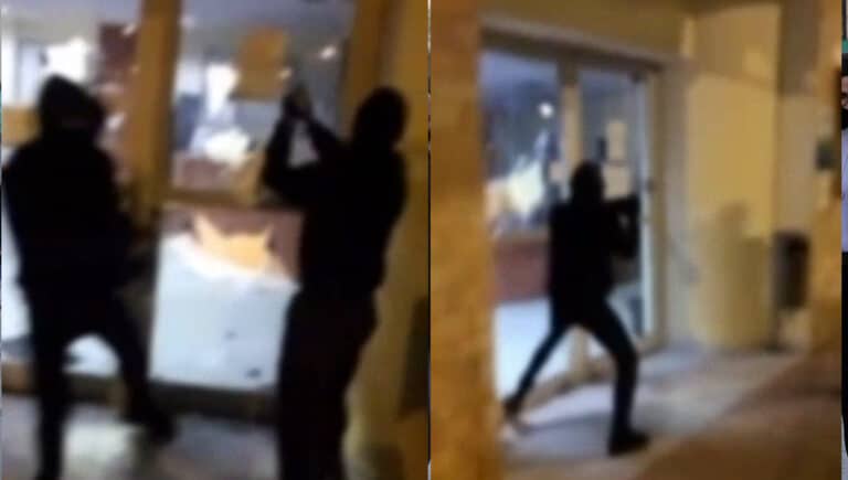 Βανδαλισμοί «Ρουβίκωνα» στα γραφεία της Αττικής Οδού – Με βαριοπούλες έσπαγαν ότι έβρισκαν μπροστά τους (βίντεο)