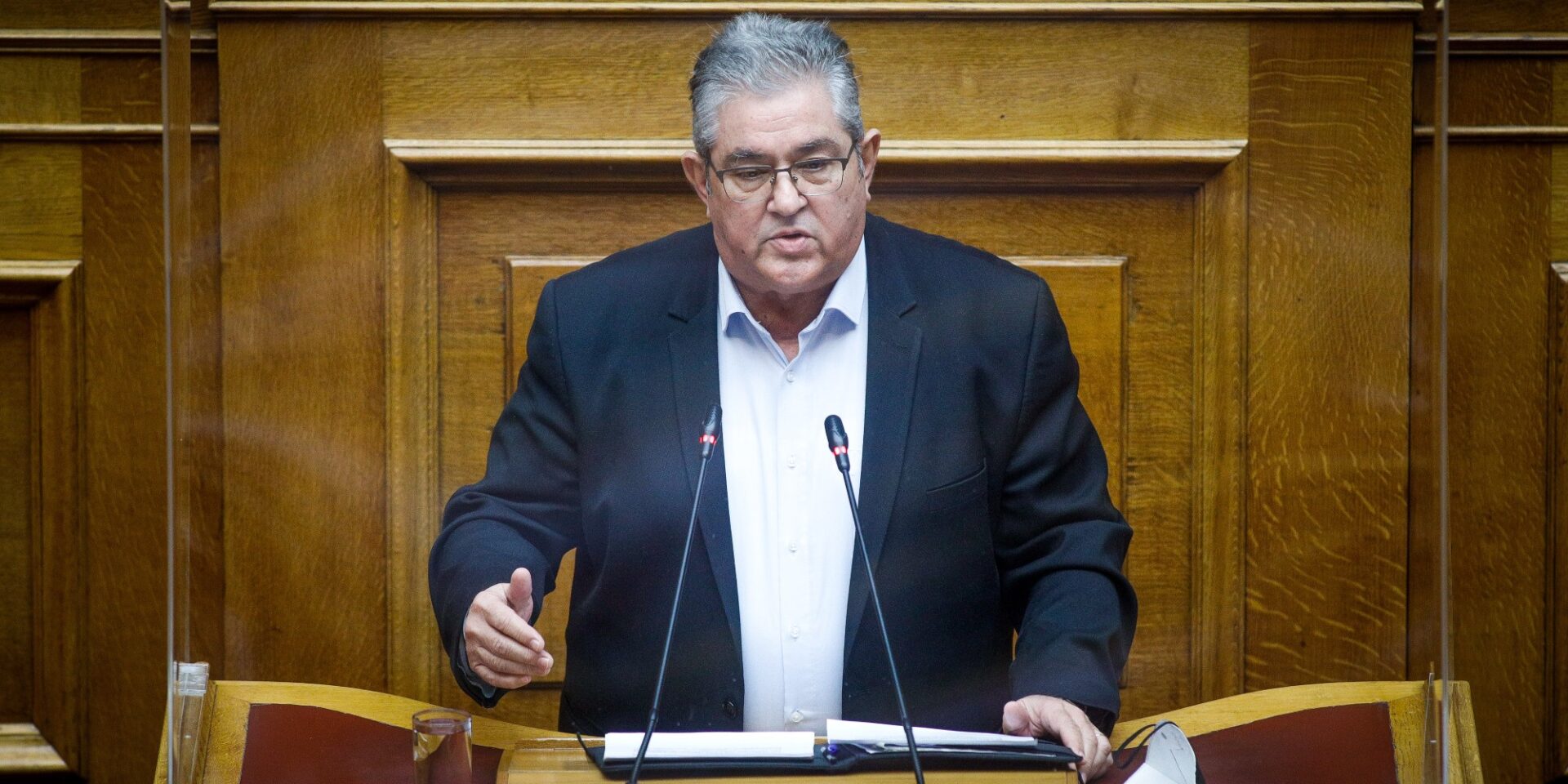 Ο γενικός γραμματέας του ΚΚΕ Δημήτρης Κουτσούμπας