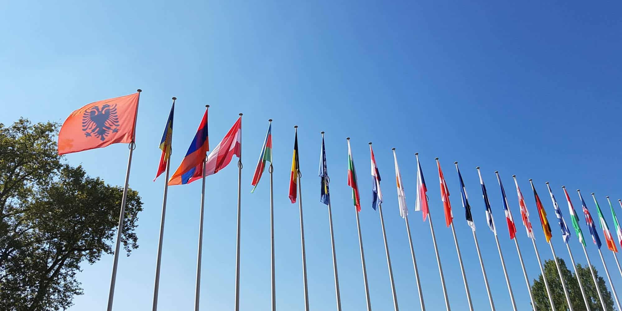 Σημαίες των χωρών που ανήκουν στο Συμβούλιο της Ευρώπης
