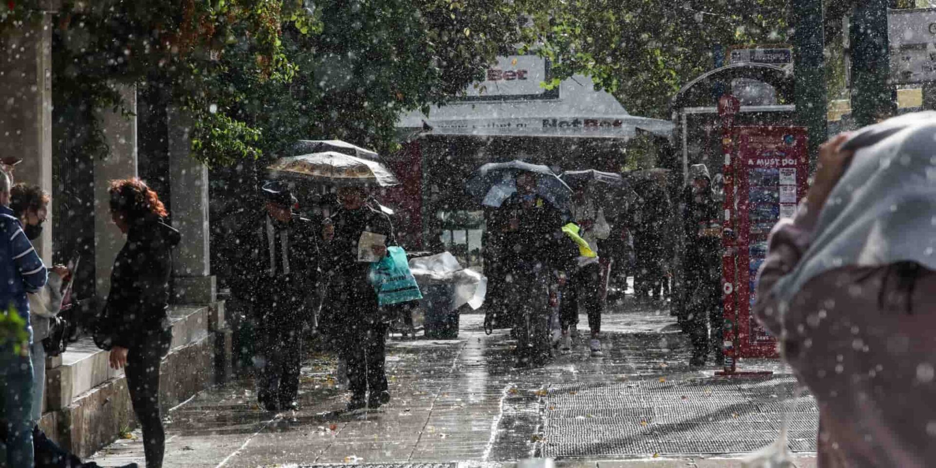 Βροχερός καιρός στην Αθήνα