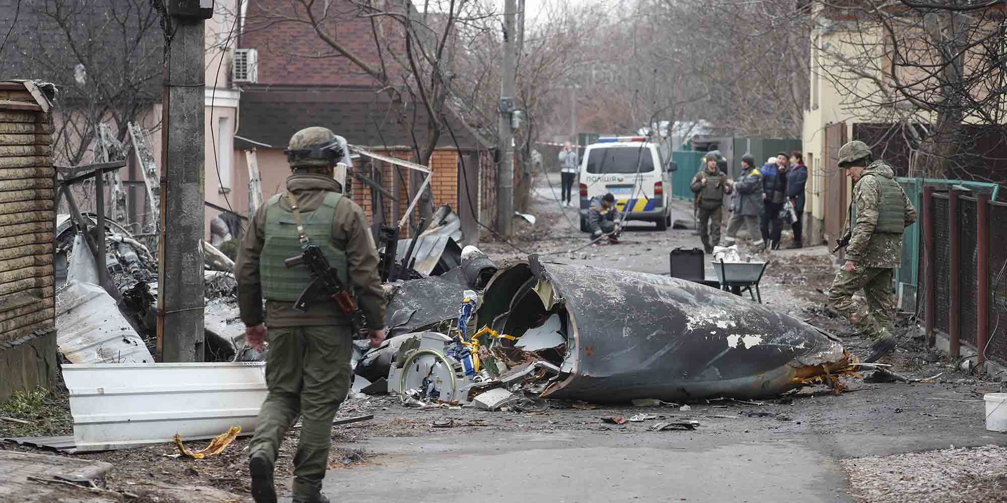 Εικόνα από τη βομβαρδισμένη Ουκρανία
