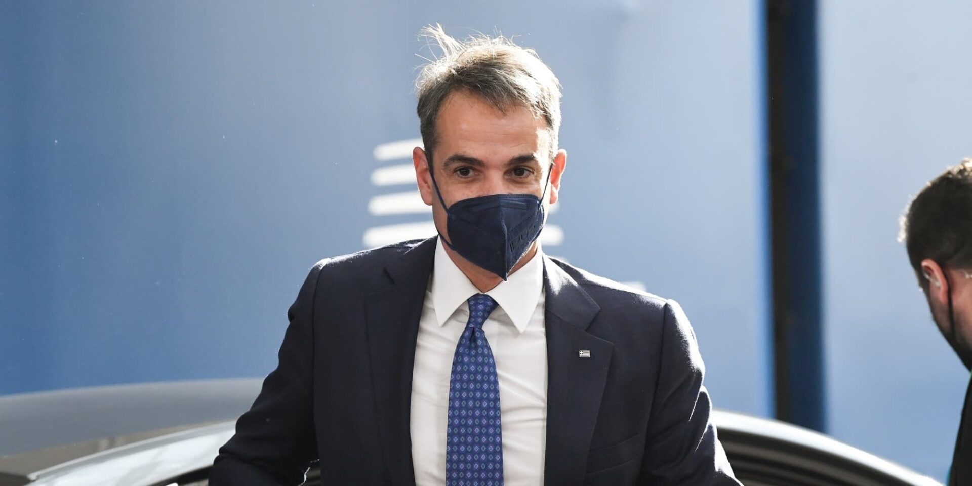 O Κυριάκος Μητσοτάκης στις Βρυξέλλες