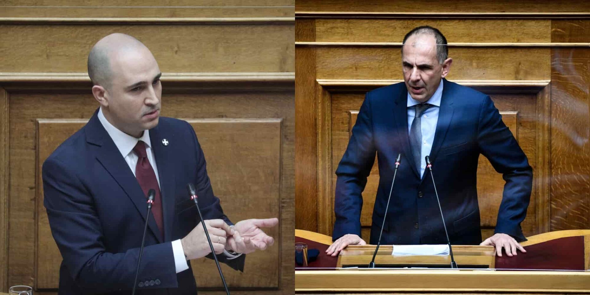 Ο Κωνσταντίνος Μπογδάνος και ο Γιώργος Γεραπετρίτης