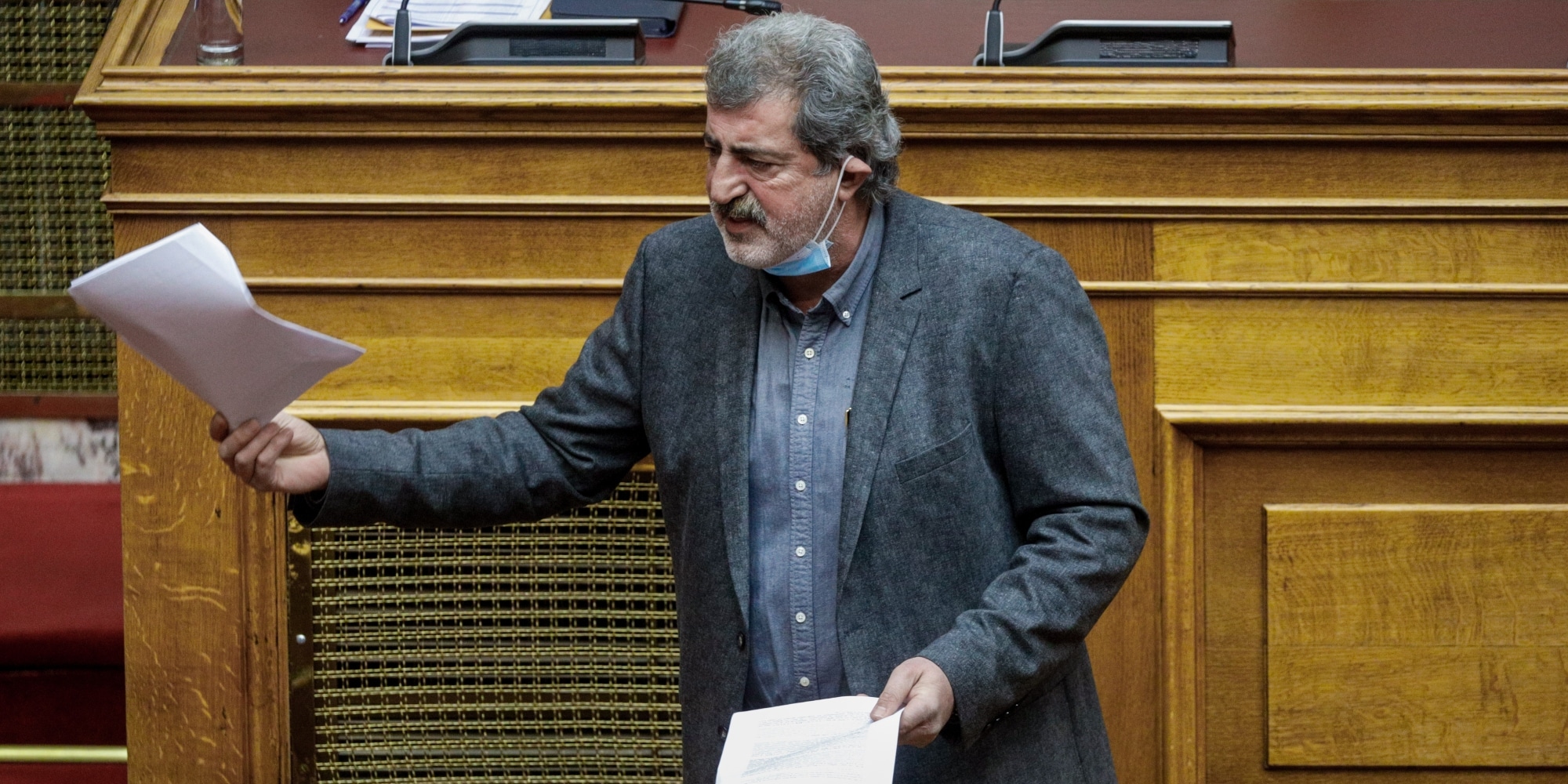 Ο βουλευτής του ΣΥΡΙΖΑ, Παύλος Πολάκης στη Βουλή