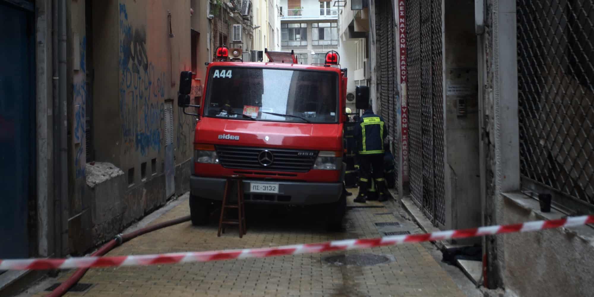 Πυροσβεστικό όχημα σε δρόμο της Θεσσαλονίκης