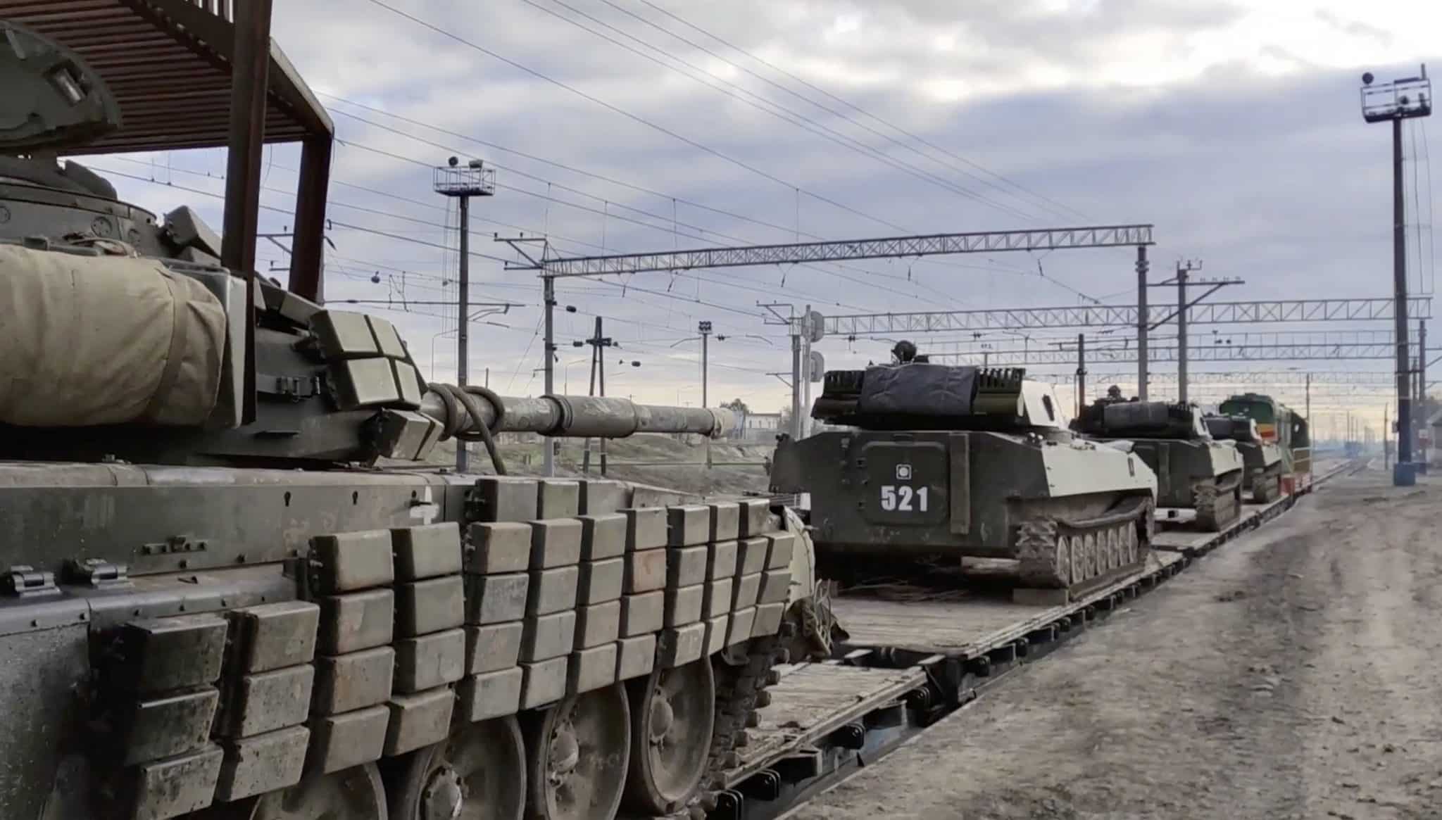 Ρωσικά στρατεύματα επιστρέφουν στην πατρίδα τους από στρατιωτική εκπαίδευση