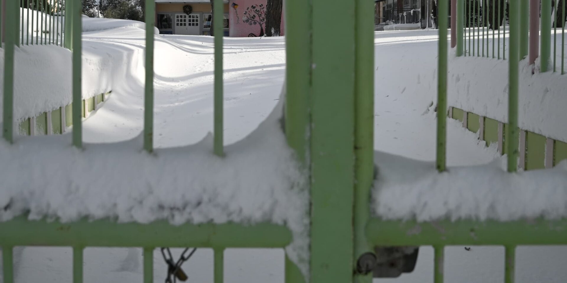Κλειστό σχολείο λόγω χιονιού