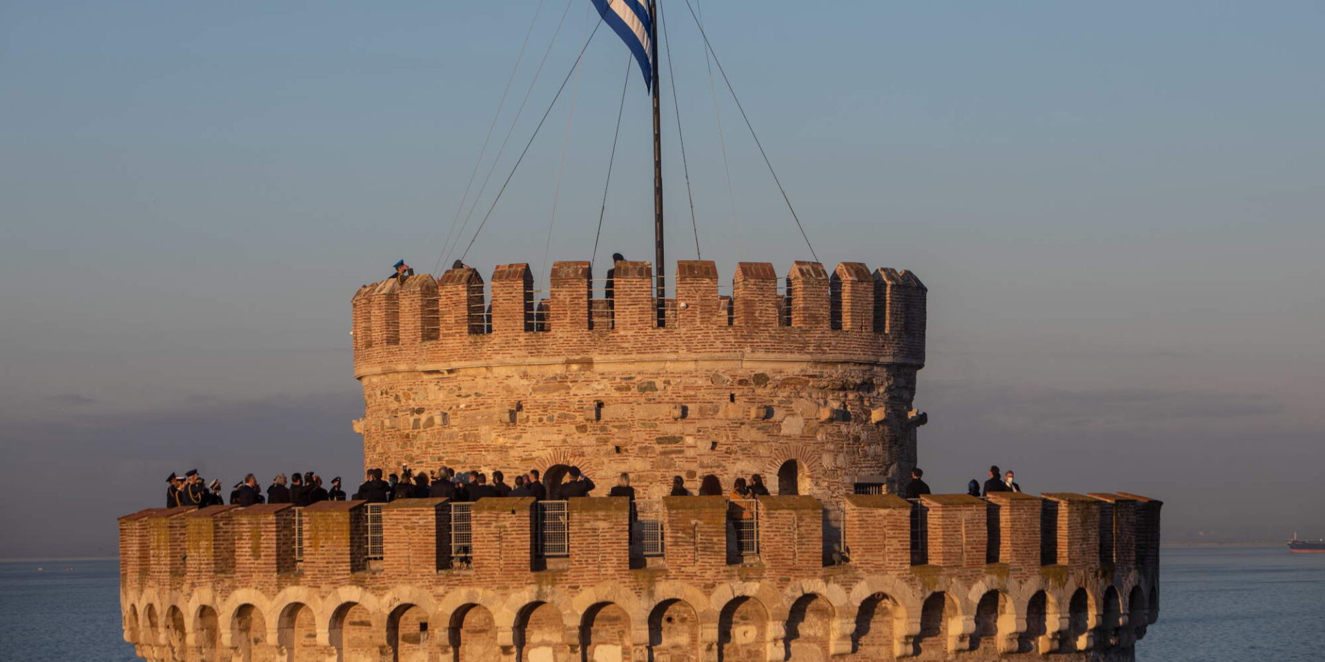 Η κορυφή του Λευκού Πύργου στη Θεσσαλονίκη