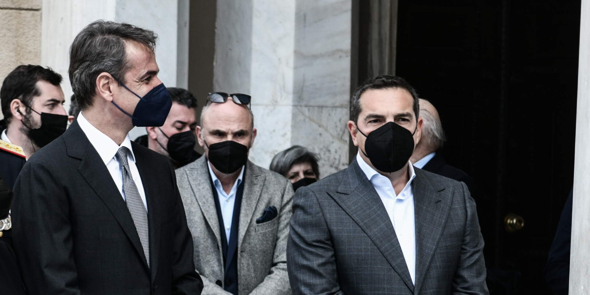 Ο Κυριάκος Μητσοτάκης και ο Αλέξης Τσίπρας
