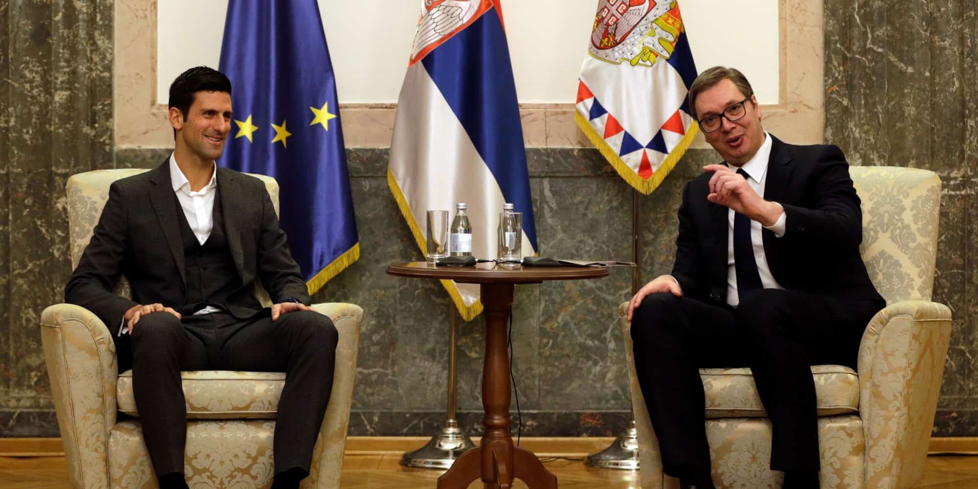 Ο Νόβακ Τζόκοβιτς και ο Σέρβος πρόεδρος
