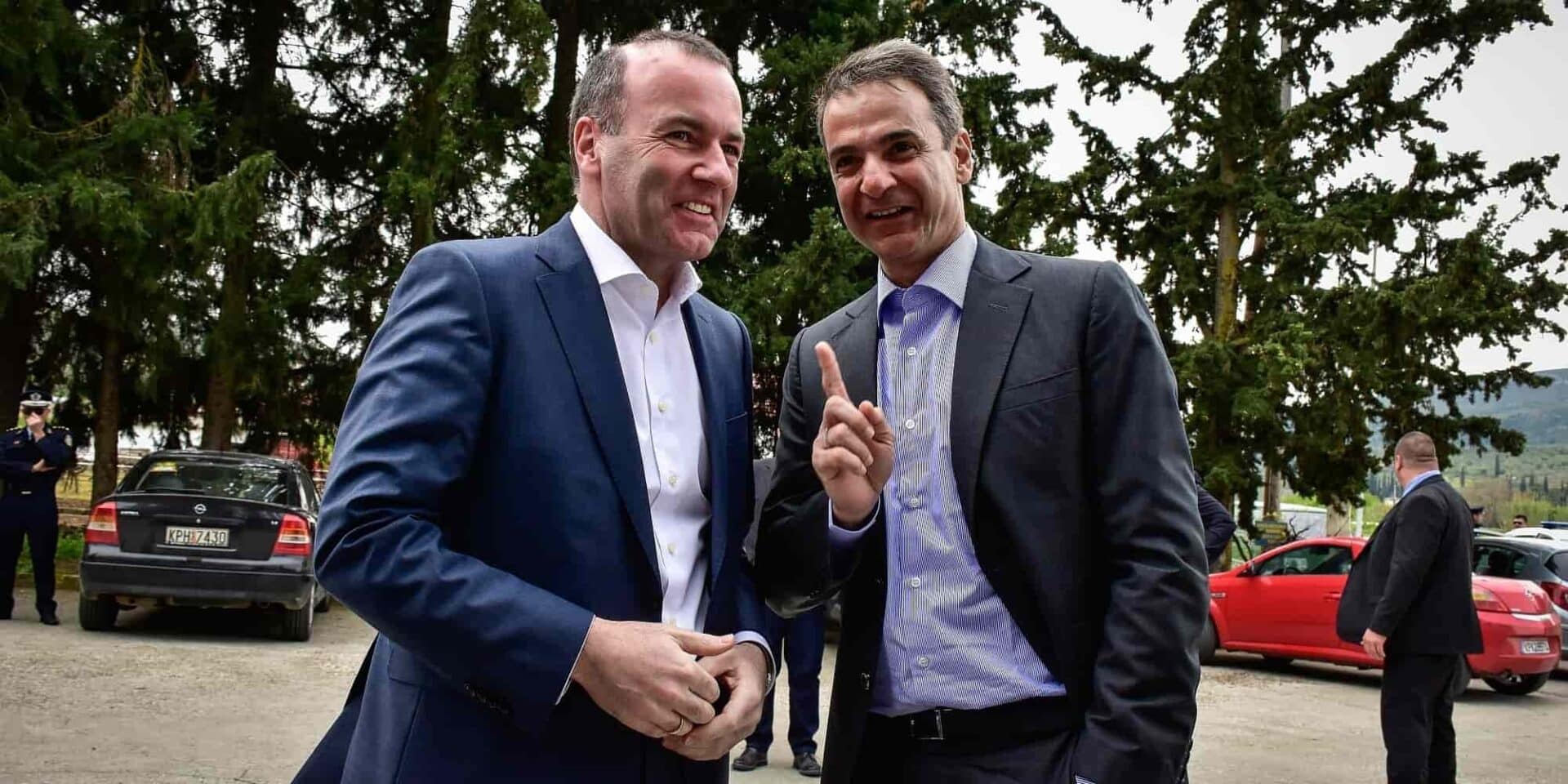 Ο Μάνφρεντ Βέμπερ και ο Κυριάκος Μητσοτάκης