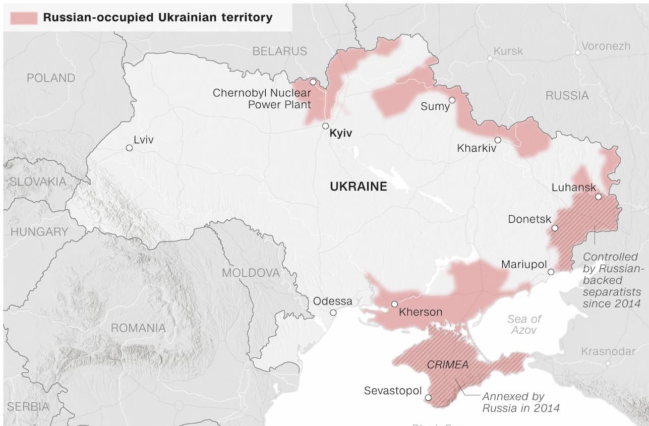 Ουκρανία - Χάρτης