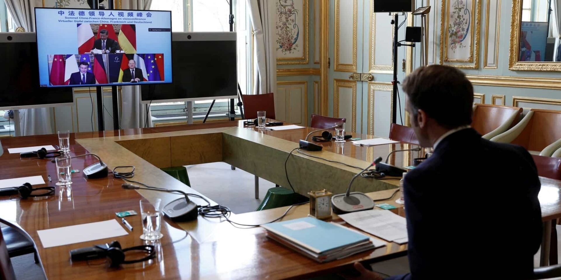 Τηλεδιάσκεψη Εμανουέλ Μακρόν με Κινέζο πρόεδρο και Γερμανό καγκελάριο