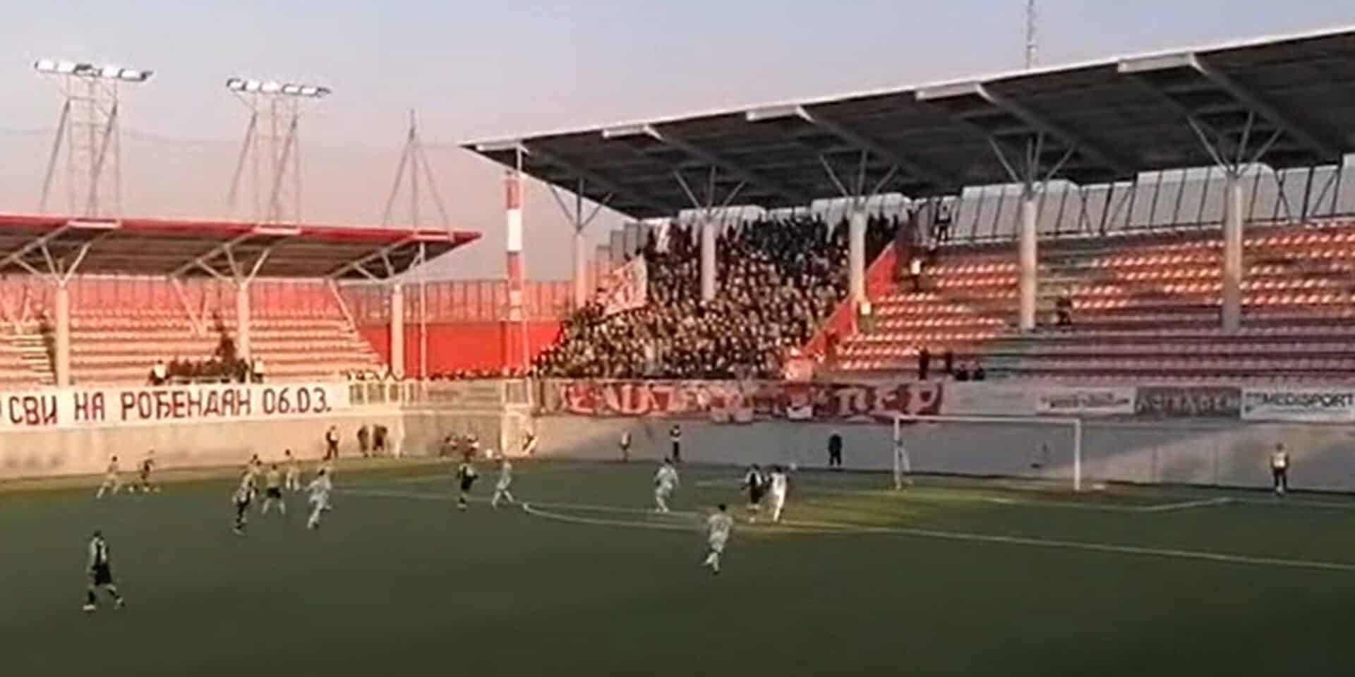 Ο αγώνας μεταξύ Ερυθρού Αστέρα και Βόζντοβατς