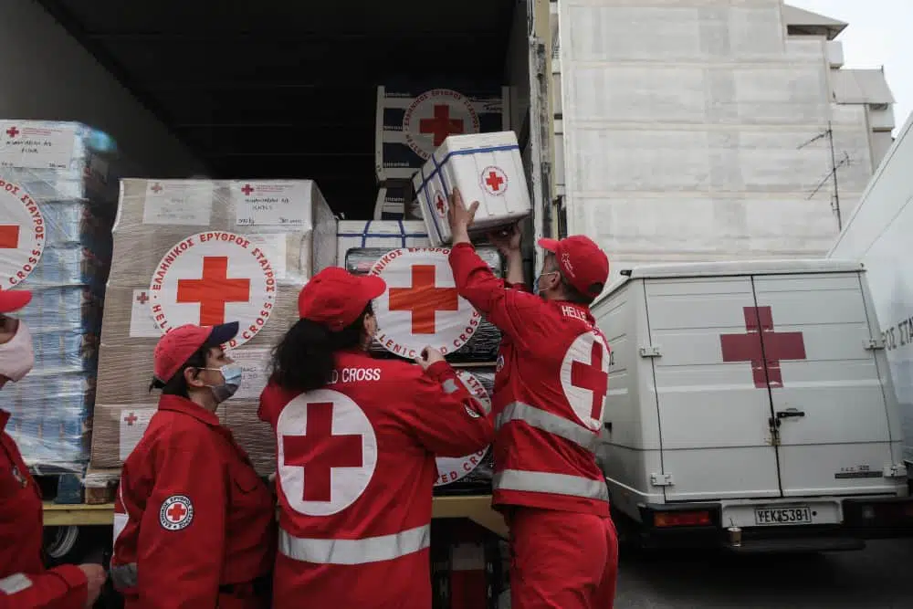 Ο Ελληνικός Ερυθρός Σταυρός έστειλε νέα ανθρωπιστική βοήθεια στην Ουκρανία