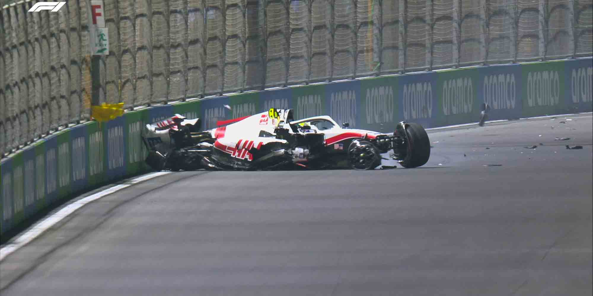 Ο Μικ Σουμάχερ στο κατεστραμμένο του μονοθέσιο στη Formula 1