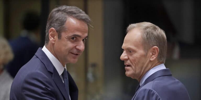 O Μητσοτάκης «είδε» τον πρόεδρο του ΕΛΚ, Ντόναλντ Τουσκ – Συζήτησαν για τις εξελίξεις στην Ουκρανία
