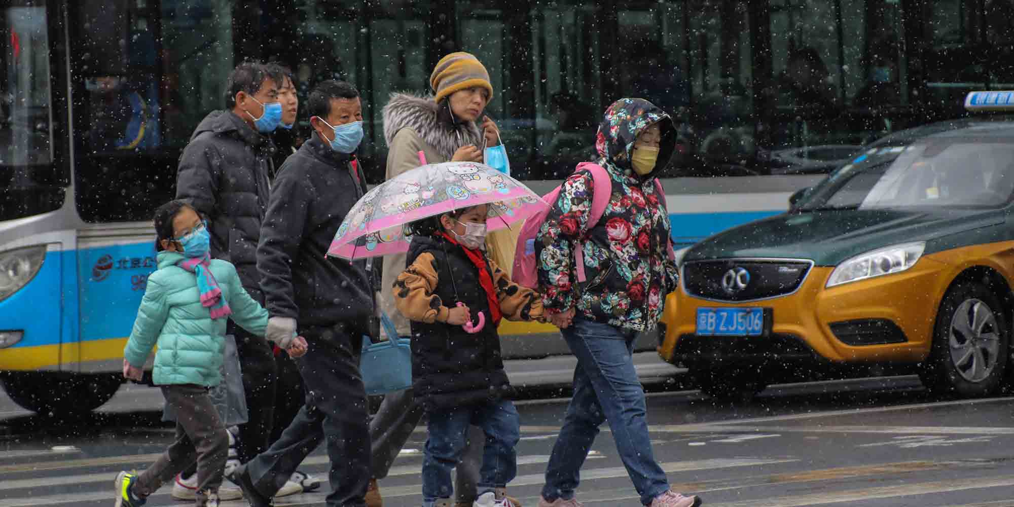 Κόσμος στους δρόμους της Κίνας