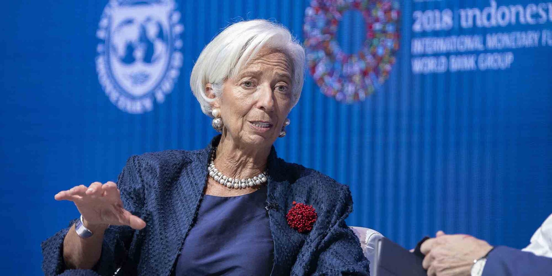 Η πρόεδρος της Ευρωπαϊκής Κεντρικής Τράπεζας, Κριστίν Λαγκάρντ
