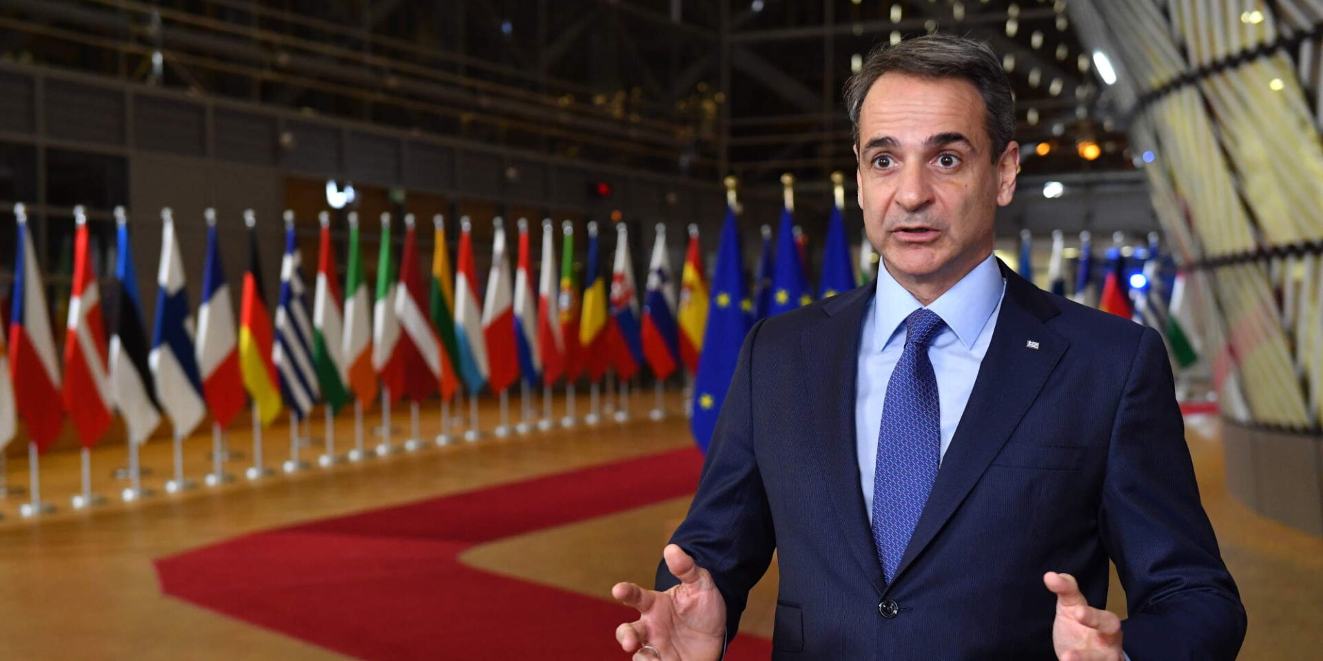 Ο πρωθυπουργός Κυριάκος Μητσοτάκης σε Σύνοδο Κορυφής στις Βρυξέλλες