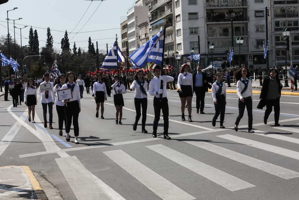 Η μαθητική παρέλαση στην Αθήνα