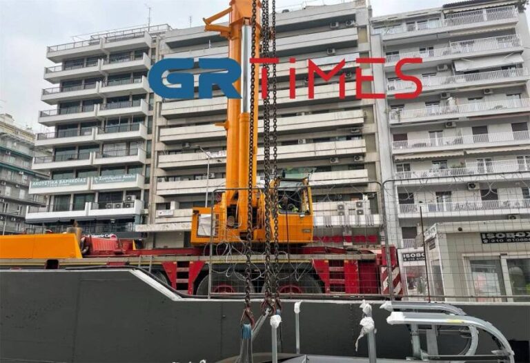 Μετρό Θεσσαλονίκης: Μπαίνουν οι κυλιόμενες σκάλες στον σταθμό της Αγίας Σοφίας (βίντεο)