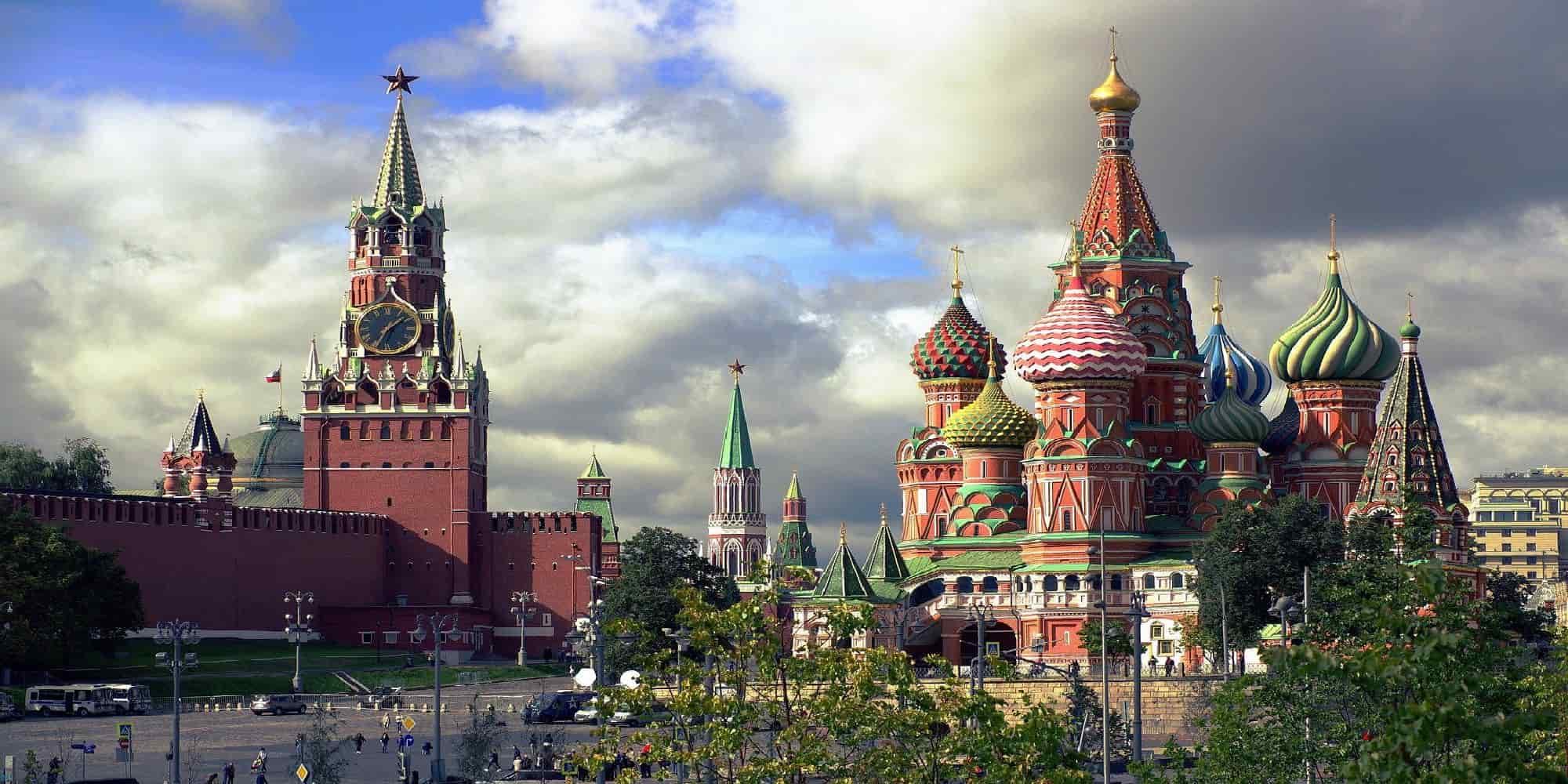 Εικόνα από την κόκκινη πλατεία στη Μόσχα