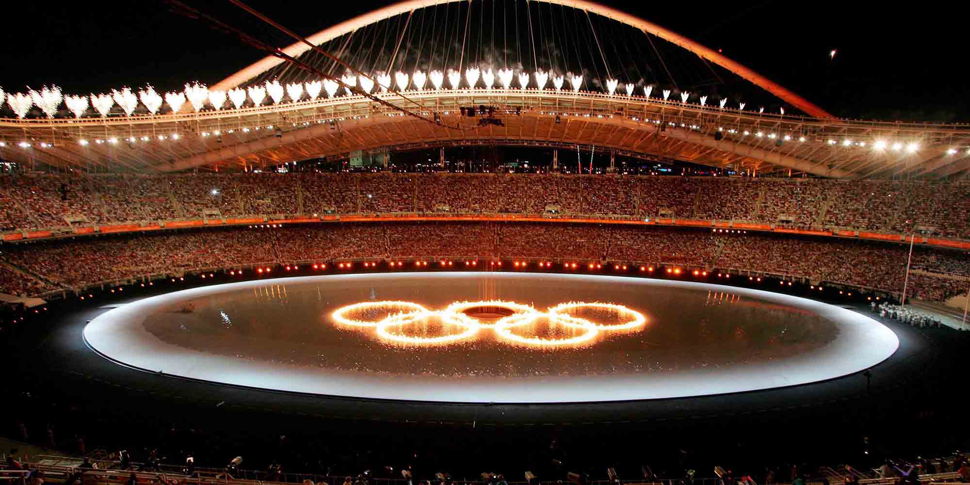 Το ΟΑΚΑ στην τελετή έναρξης των Ολυμπιακών Αγώνων του 2004