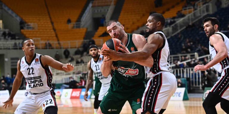 Euroleague: Το πάλεψε ο Παναθηναϊκός, αλλά έχασε (75-76) στο ΟΑΚΑ από την Αρμάνι