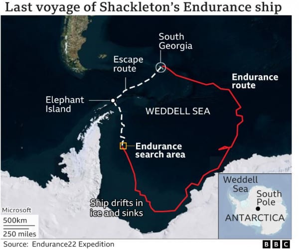 Ανταρκτική: Βρέθηκε σχεδόν άθικτο το «Endurance» μετά το ναυάγιο το 1915 (εικόνα & βίντεο)