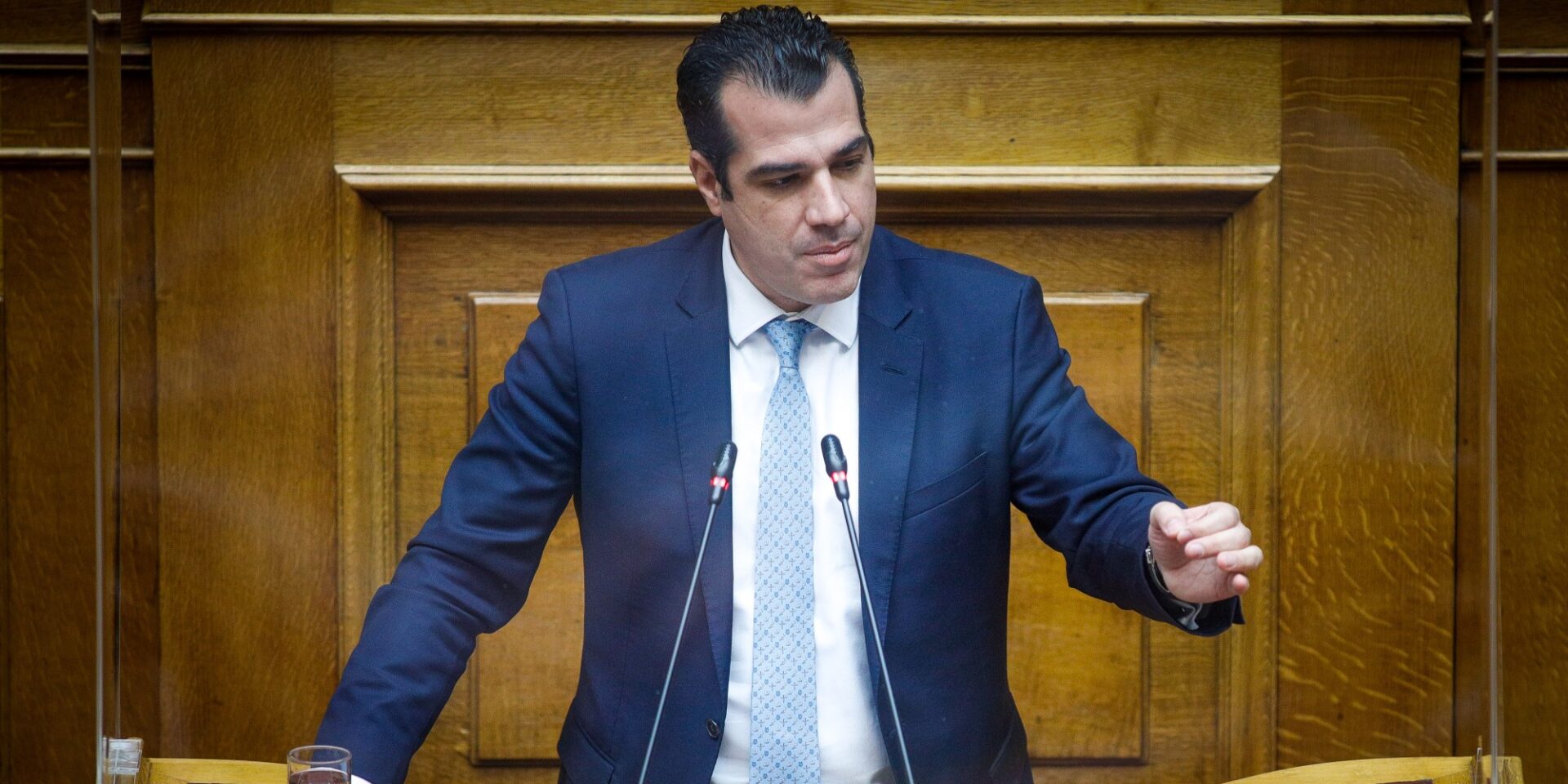 Ο υπουργός Υγείας, Θάνος Πλεύρης