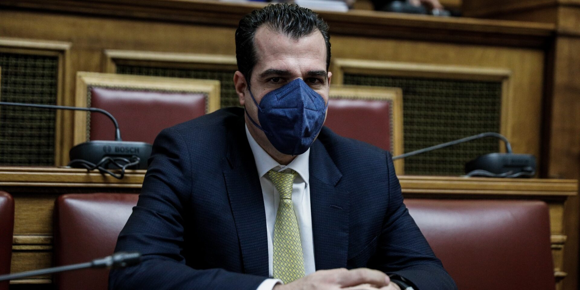 Ο υπουργός Υγείας, Θάνος Πλεύρης